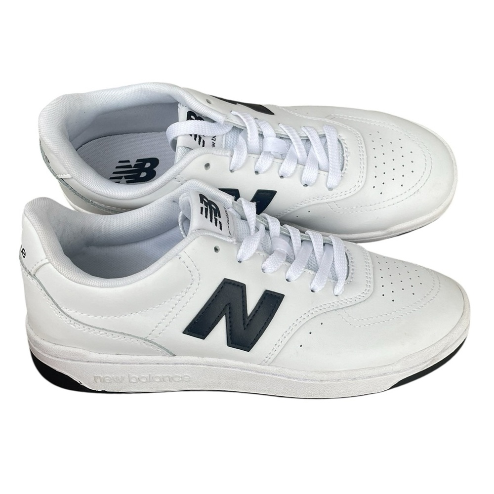 New Balance BB80 White Court Sneaker, Men’s 8.5/Womens 10, EUC